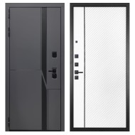 Гранит НаноБлэк лайн, панель 078 Белая матовая 12 мм