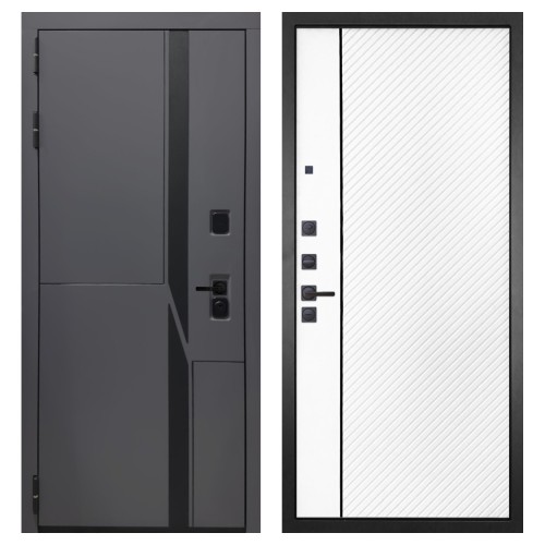 Гранит НаноБлэк лайн, панель 078 Белая матовая 12 мм