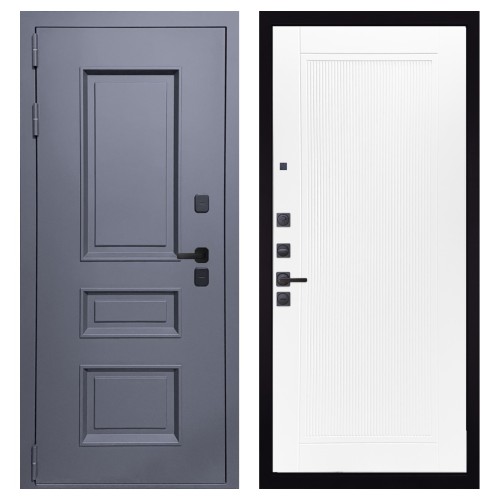 Гранит Сибирь, панель 082 Белый софт рельеф 10 мм