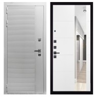 Гранит Пиано Белая, панель 083 Белый софт зеркало 10 мм