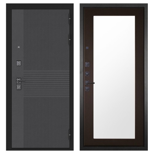 Гранит Гранж, панель 011 зеркало Венге 16 мм