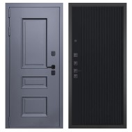 Гранит Сибирь, панель 088 Черный кварц с фрезеровкой 10 мм