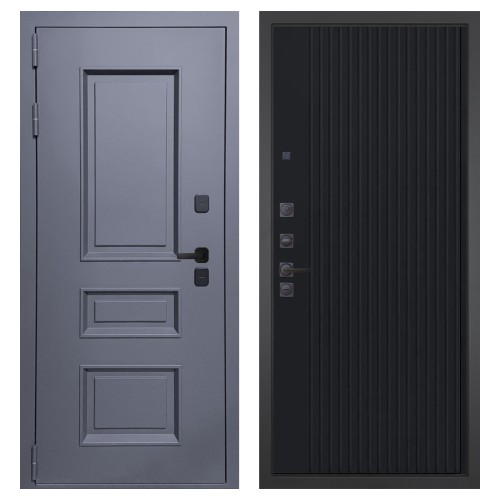 Гранит Сибирь, панель 088 Черный кварц с фрезеровкой 10 мм