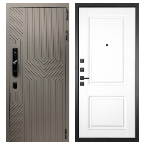 Гранит Смарт Нанорельеф, панель 035 Белая классика 12 мм