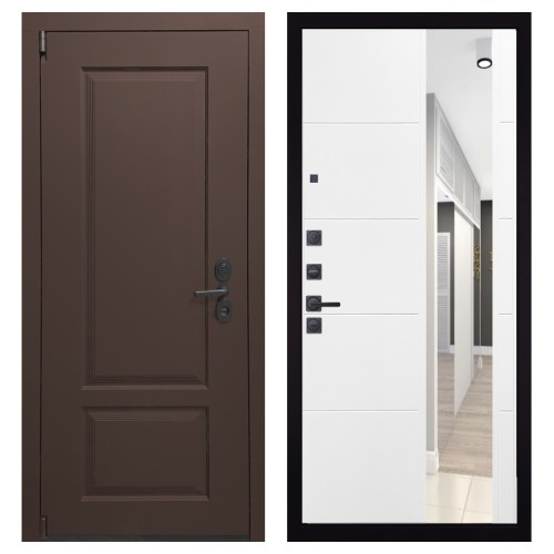 Гранит М3 new, панель 083 Белый софт зеркало 10 мм