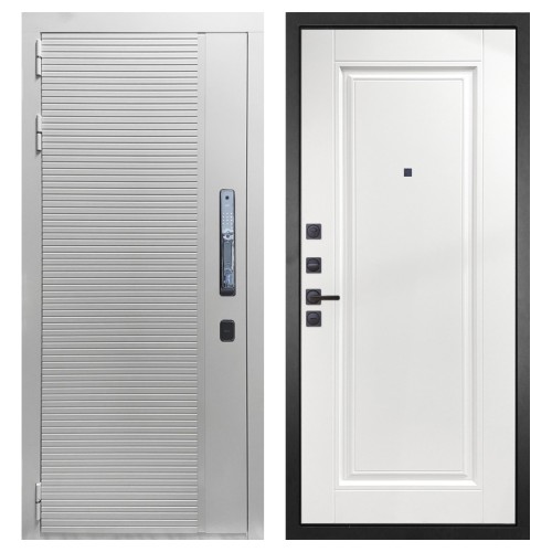 Гранит Пиано Смарт Белая, панель 040 одна филенка силк сноу 16 мм