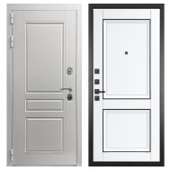 Гранит Лира Белая, панель 070 Две филенки с молдингом белый матовый 12 мм