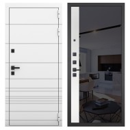 Гранит Роял белая NEW, панель 091 зеркало макси бок тонированное черное 10 мм