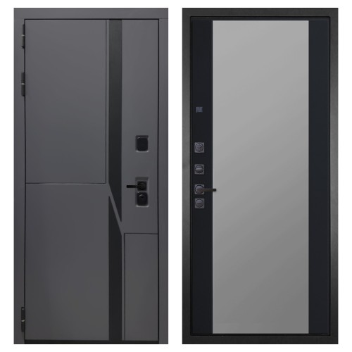 Гранит НаноБлэк лайн, панель 074 зеркало фацет тонированное 16 мм