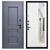 Гранит Сибирь, панель 083 Белый софт зеркало 10 мм