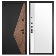 Гранит Геометрия, панель 075 зеркало макси бок белое 16 мм