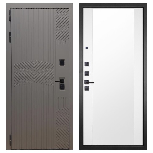 Гранит Нанорельеф, панель 024 зеркало Макси белый матовый 16 мм