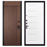 Гранит Шторм с фрамугой, панель 081 Белый Горизонт 10 мм