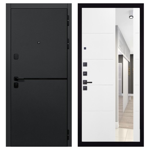 Гранит Горизонт, панель 083 Белый софт зеркало 10 мм