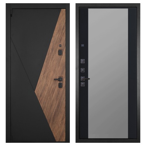 Гранит Геометрия, панель 074 зеркало фацет тонированное 16 мм