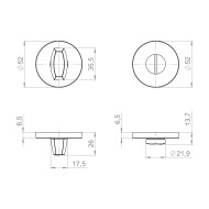 Ручка Fuaro (Фуаро) поворотная BK6.R.ZLR52 BL-24 черный 
