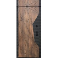 Гранит Континент с фрамугой, панель 027 Венге 10 мм