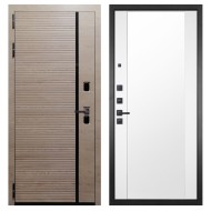 Гранит Пиано Эко, панель 024 зеркало Макси белый матовый 16 мм