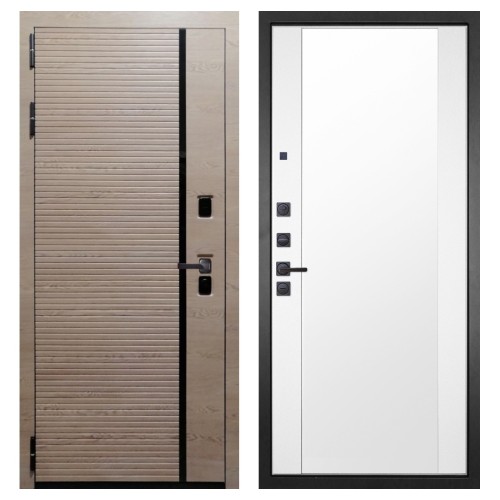 Гранит Пиано Эко, панель 024 зеркало Макси белый матовый 16 мм