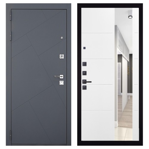 Гранит Ультра C3, панель 083 Белый софт зеркало 10 мм