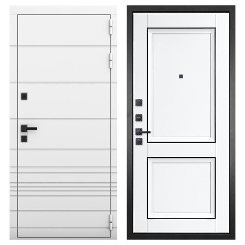 Гранит Роял белая NEW, панель 070 Две филенки с молдингом белый матовый 12 мм