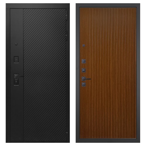 Гранит Симметрия, панель 087 Дуб кантри темный с фрезеровкой 10 мм