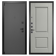 Гранит Лайт Графит, панель 068 Две филенки силк маус 12 мм