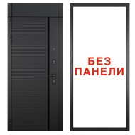 Гранит Пиано Черная с фрамугой, панель 000 Без панели