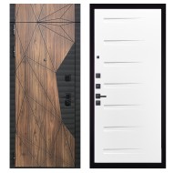 Гранит Континент с фрамугой, панель 081 Белый Горизонт 10 мм