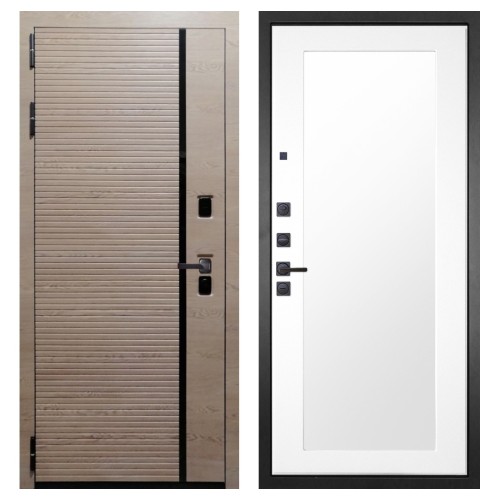 Гранит Пиано Эко, панель 010 зеркало Белый матовый 16 мм