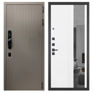 Гранит Смарт Нанорельеф, панель 085 Белый рельеф софт с тонированным зеркало 10 мм