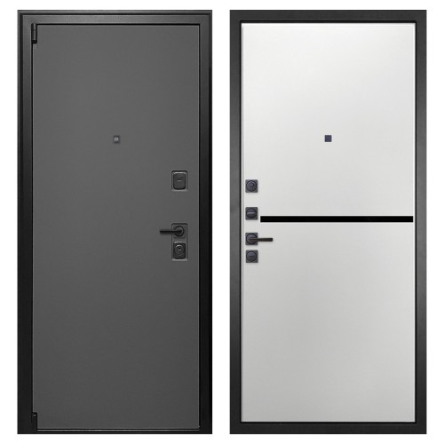 Гранит Лайт Графит, панель 073 горизонт белая 10 мм