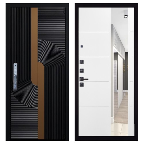 Гранит Смарт Люкс, панель 083 Белый софт зеркало 10 мм