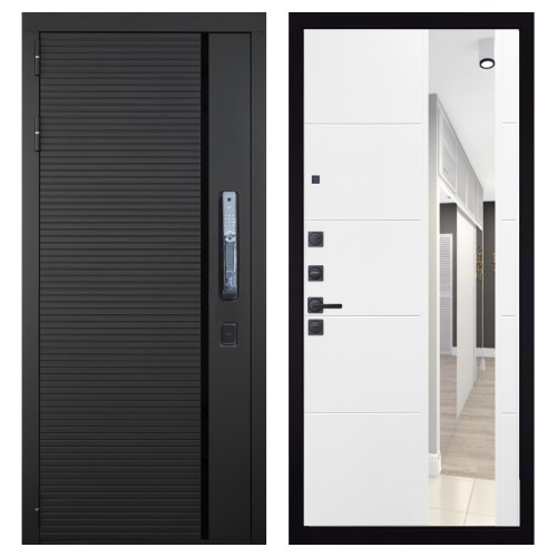 Гранит Пиано Смарт, панель 083 Белый софт зеркало 10 мм