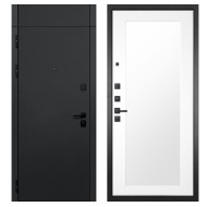 Гранит Горизонт с фрамугой, панель 010 зеркало Белый матовый 16 мм