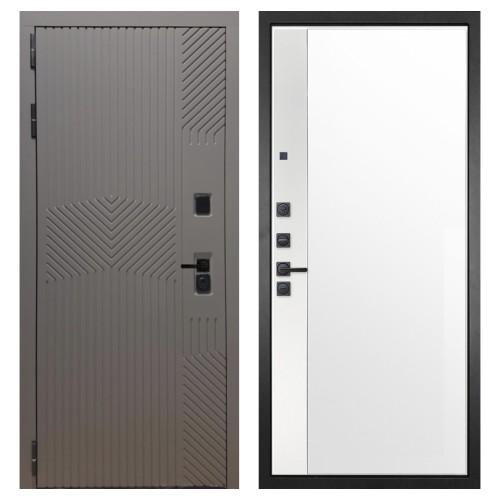 Гранит Нанорельеф, панель 075 зеркало макси бок белое 16 мм