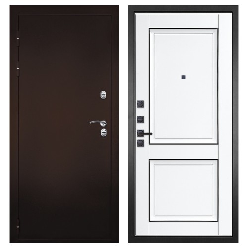 Гранит Терморазрыв, панель 070 Две филенки с молдингом белый матовый 12 мм