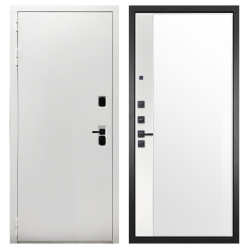 Гранит Вайт, панель 075 зеркало макси бок белое 16 мм