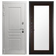 Гранит Лира Белая, панель 011 зеркало Венге 16 мм