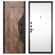 Гранит Континент с фрамугой, панель 021 Белый матовый 16 мм