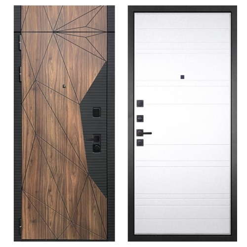 Гранит Континент с фрамугой, панель 021 Белый матовый 16 мм