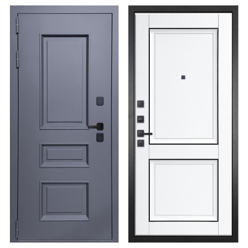 Гранит Сибирь, панель 070 Две филенки с молдингом белый матовый 12 мм