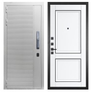 Гранит Пиано Смарт Белая, панель 070 Две филенки с молдингом белый матовый 12 мм