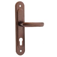 Ручка дверная Zenit (Зенит) на планке РФ1-68.02 медь 