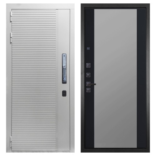 Гранит Пиано Смарт Белая, панель 074 зеркало фацет тонированное 16 мм