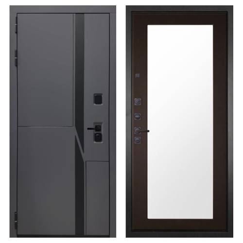 Гранит НаноБлэк лайн, панель 011 зеркало Венге 16 мм