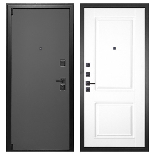 Гранит Лайт Графит, панель 035 Белая классика 12 мм