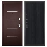 Гранит М2 Люкс, панель 088 Черный кварц с фрезеровкой 10 мм