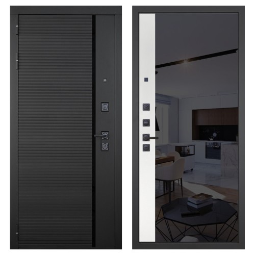 Гранит Пиано Черная, панель 091 зеркало макси бок тонированное черное 10 мм