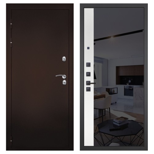 Гранит Терморазрыв, панель 091 зеркало макси бок тонированное черное 10 мм